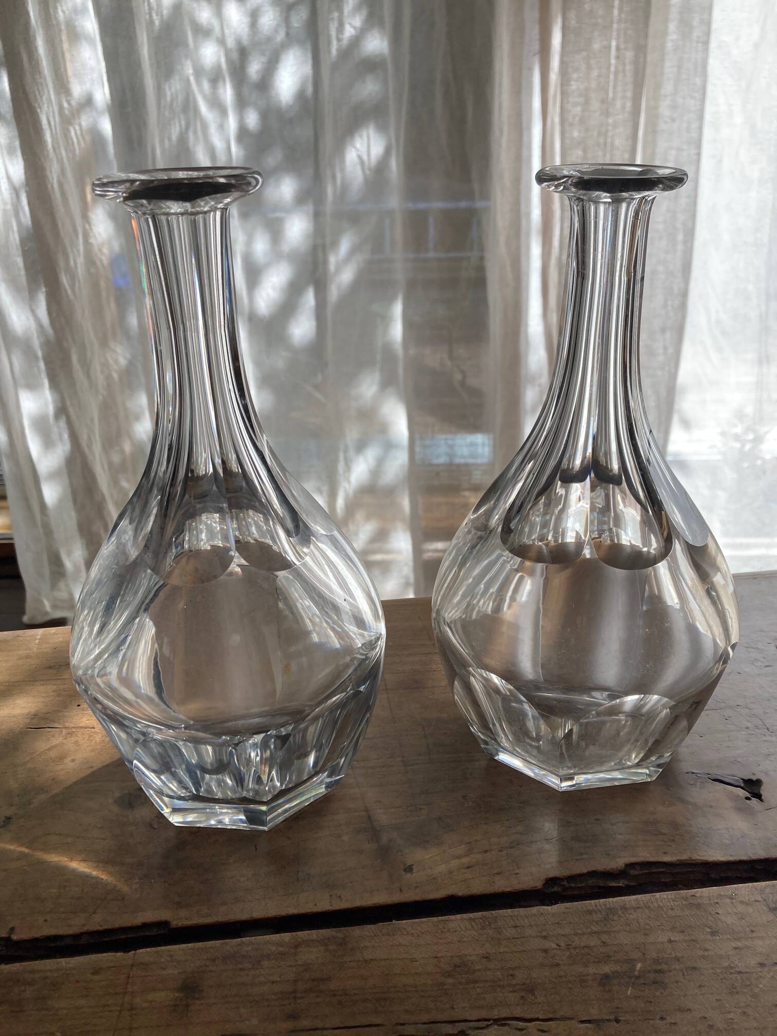 Baccarat crystal carafes