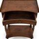 Crossbow Side Table in Louis-Philippe Style – Blonde Walnut, 19th Century