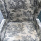 Jouy canvas ear chair