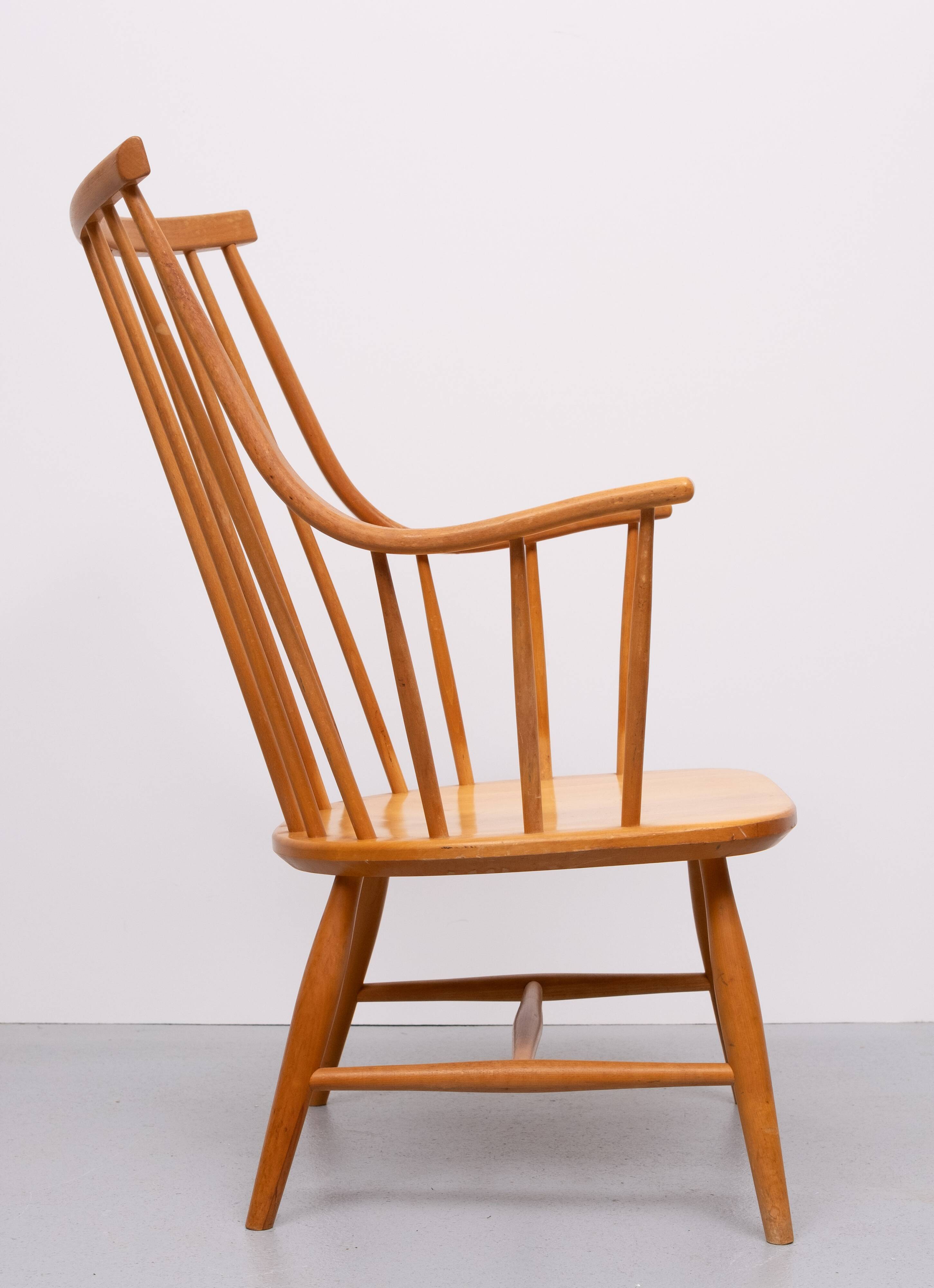 Grandessa Spindle back armchair by Lena Larsson for Nesto, Sweden 1960