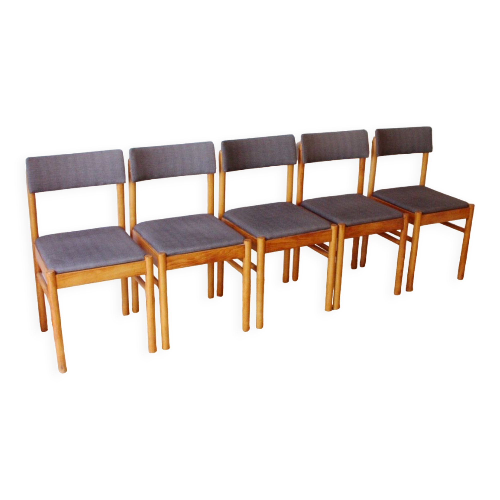 Suite of 5 chairs baumann 60s