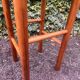 Square high stool in pine