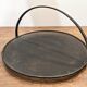 Black metal basket by Mathieu Mategot