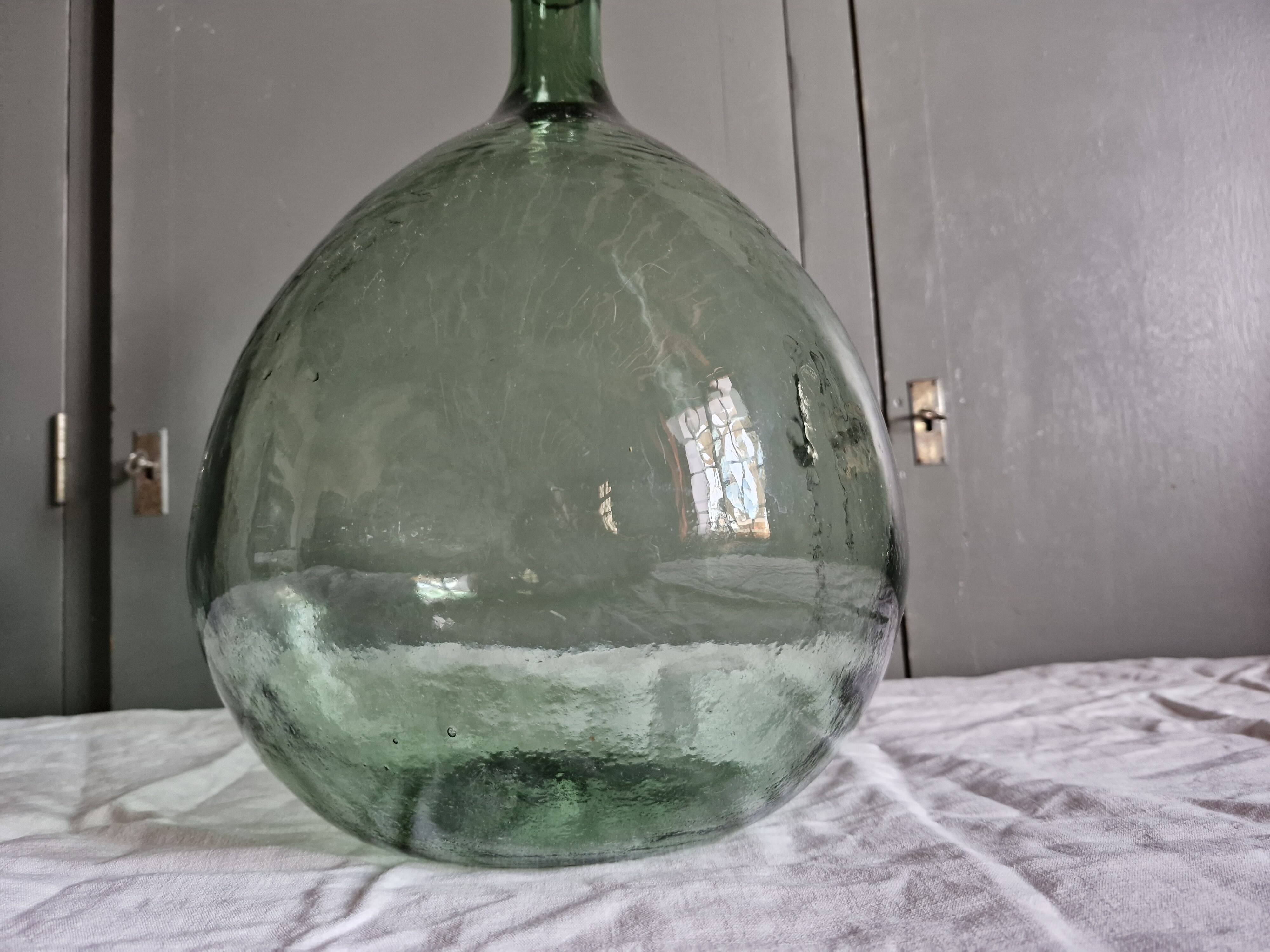 Old demijohn - 10 liters - height 31 cm