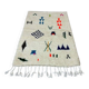 Custom white rug - colorful Beni Ourain rug 250/150cm