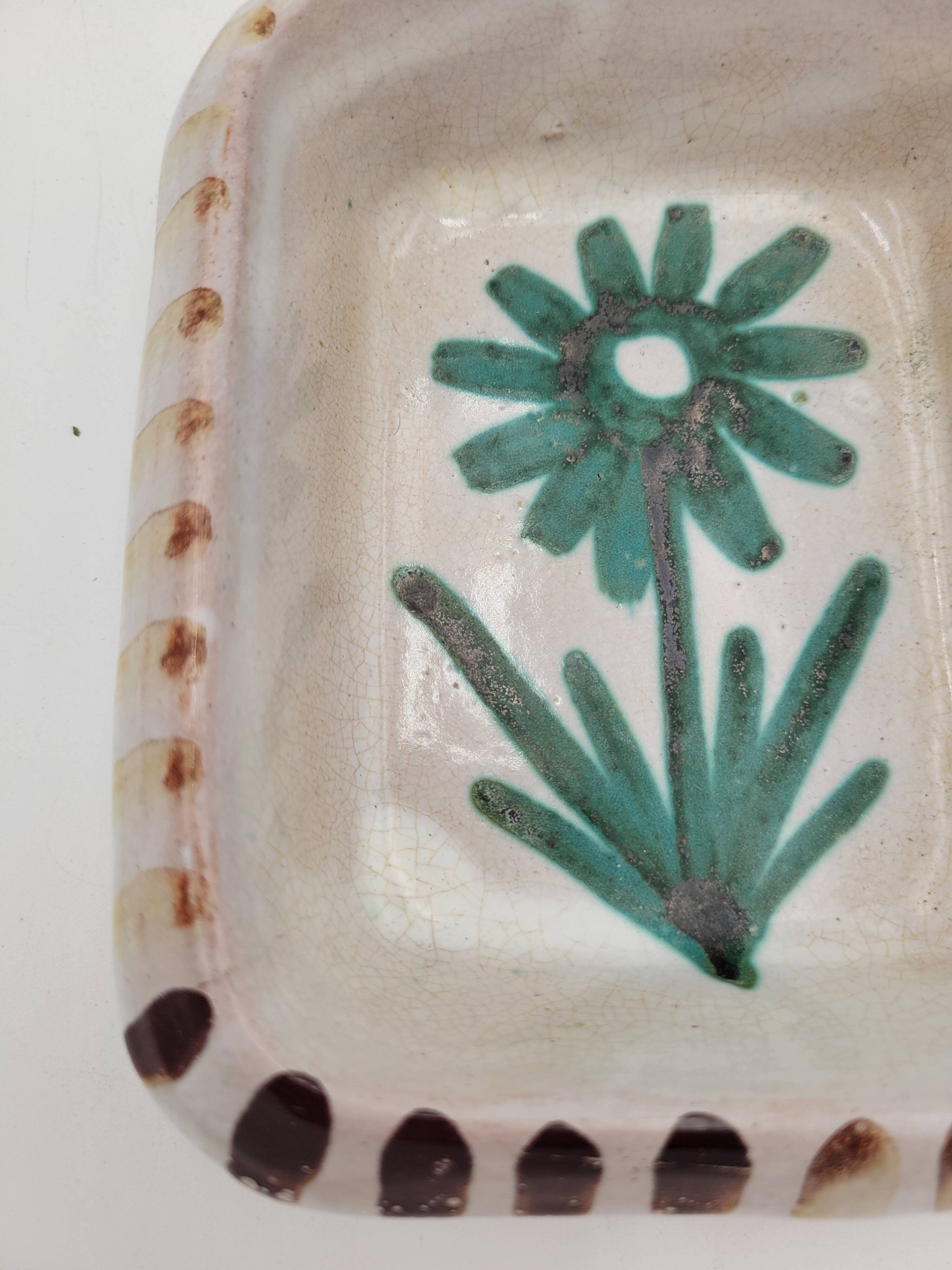 VALLAURIS ceramic pocket tray by Robert Picault