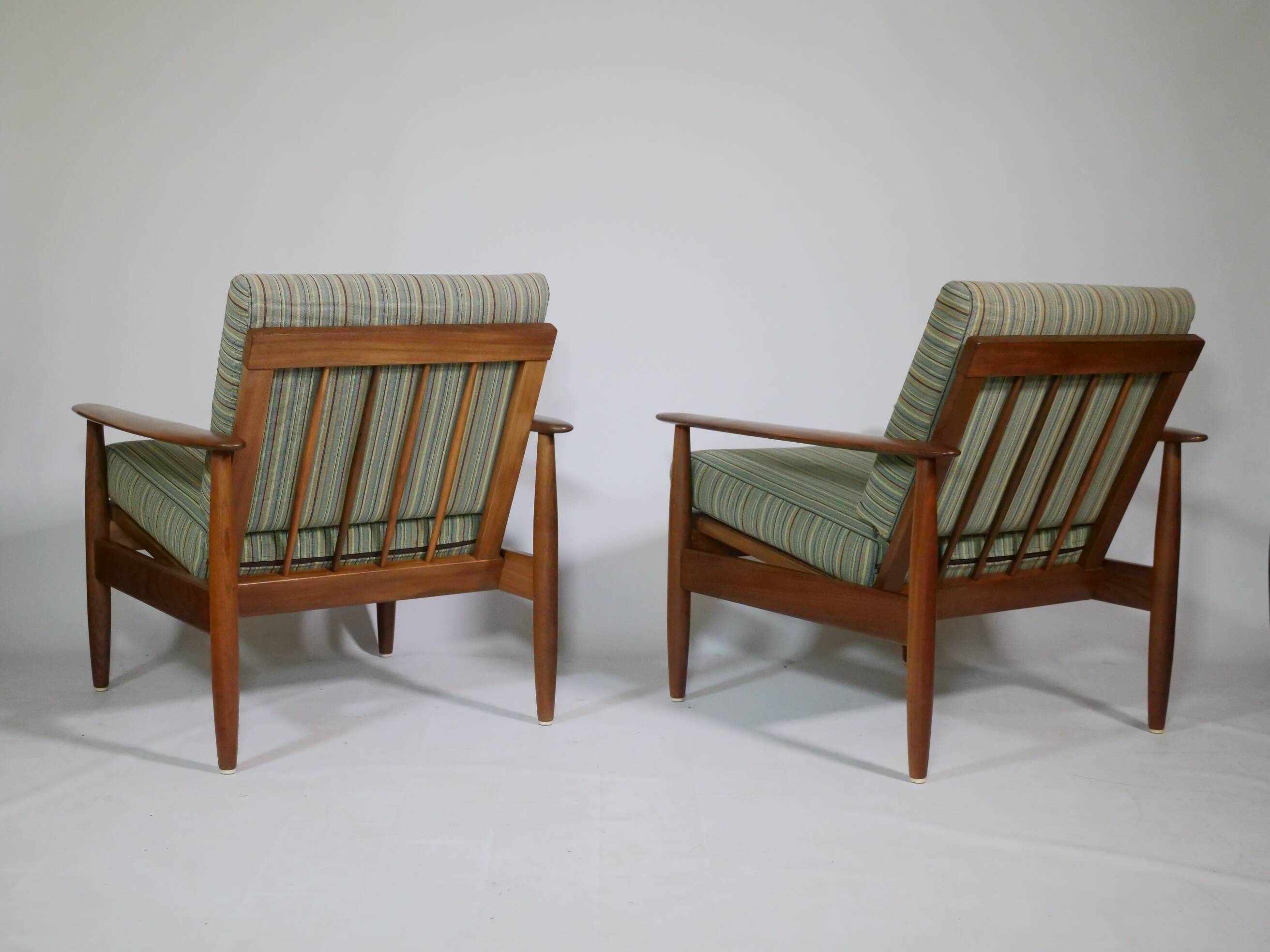 Danish Design Teak Armchair Set Mid-Century Armchair, Set of 2, 60s