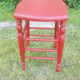 Tabouret haut en bois tourné
