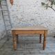 Small antique farmhouse table in solid pine.