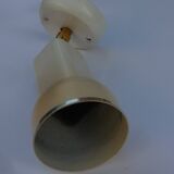 Small wall spot in white metal, vintage 1980