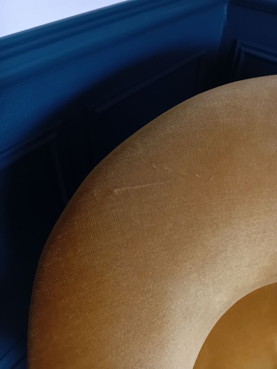 Vintage velvet toad armchair