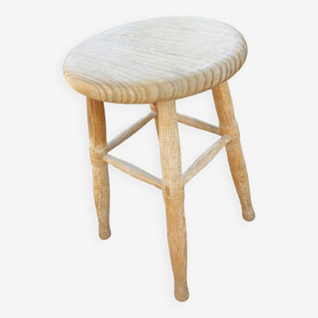 Old wooden stool 4 legs