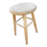 Tabouret 4 pieds ancien en bois