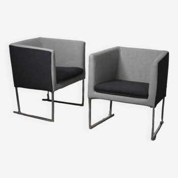 Pair of vintage amchairs model Solo by Antonio Citterio for B&B Italia