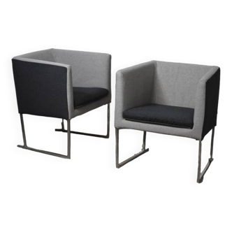 Pair of vintage amchairs model Solo by Antonio Citterio for B&B Italia