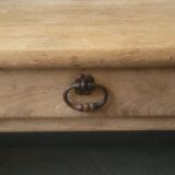 Banc brut avec dossier en bois chene