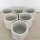 Set of 6 pots yogurt Yalacta porcelain