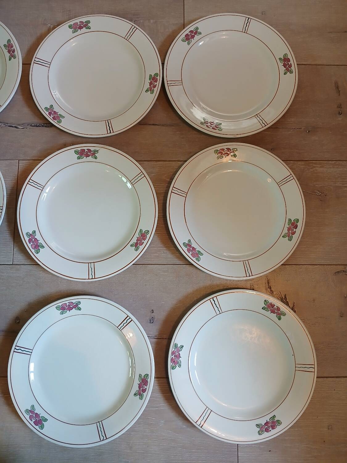 14 Terre de fer SALINS "Water Lily" plates