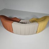 Kwok Hoi Chan "Chromatic" modular sofa in orange, yellow and cream.