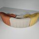 Kwok Hoi Chan "Chromatic" modular sofa in orange, yellow and cream.