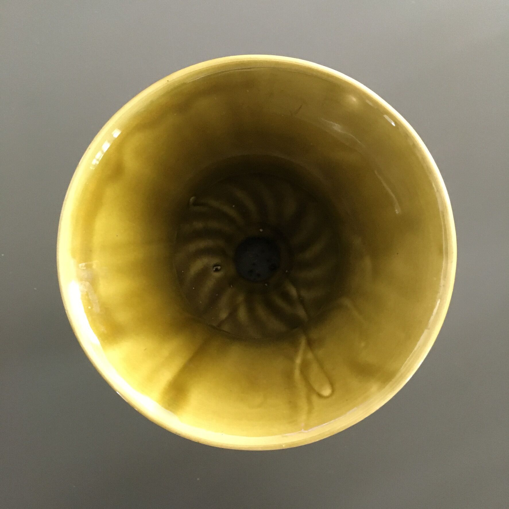 Medici style vase olive green