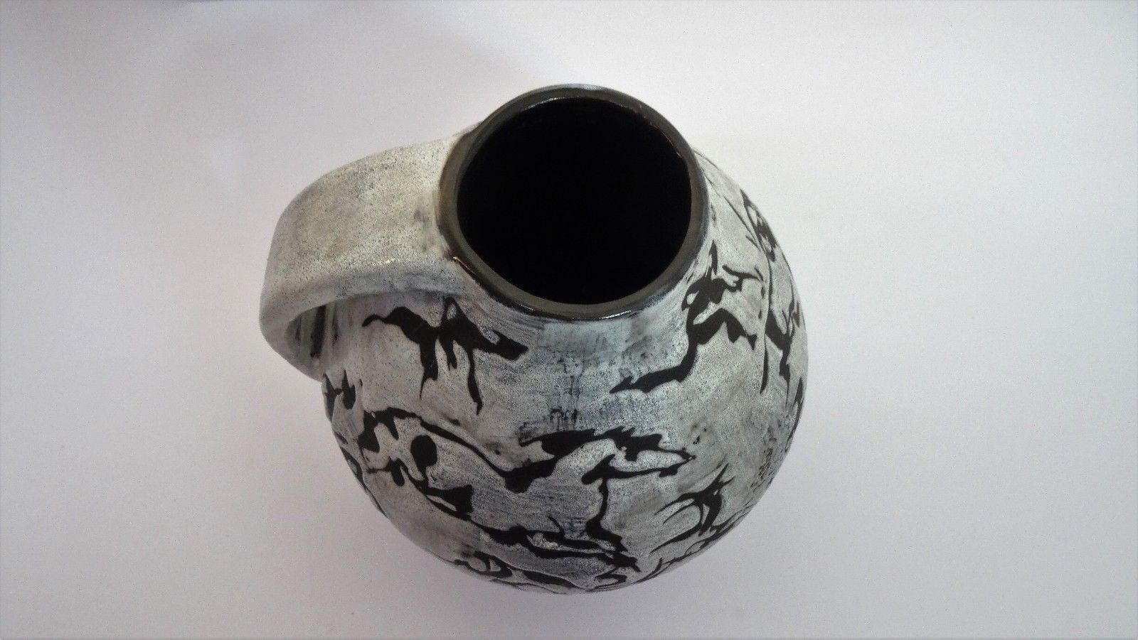 Vase with handle of Gustav Spörri for Ziegler Keramic 1950