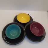 Set of 7 cups and saucers from the 50s.