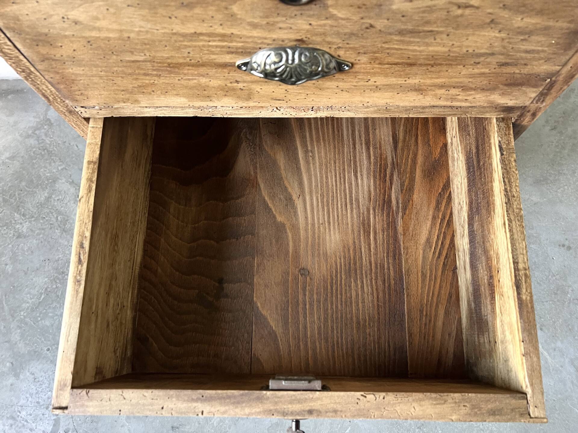 Small old vertical craft cabinet with 5 drawers