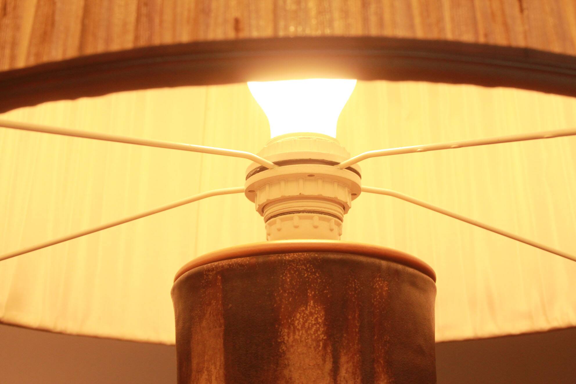 1960s table lamp Majolika