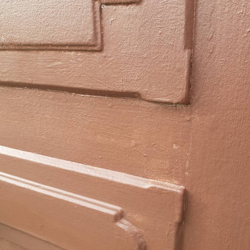 Old exterior entrance door solid H225xW86cm solid wood