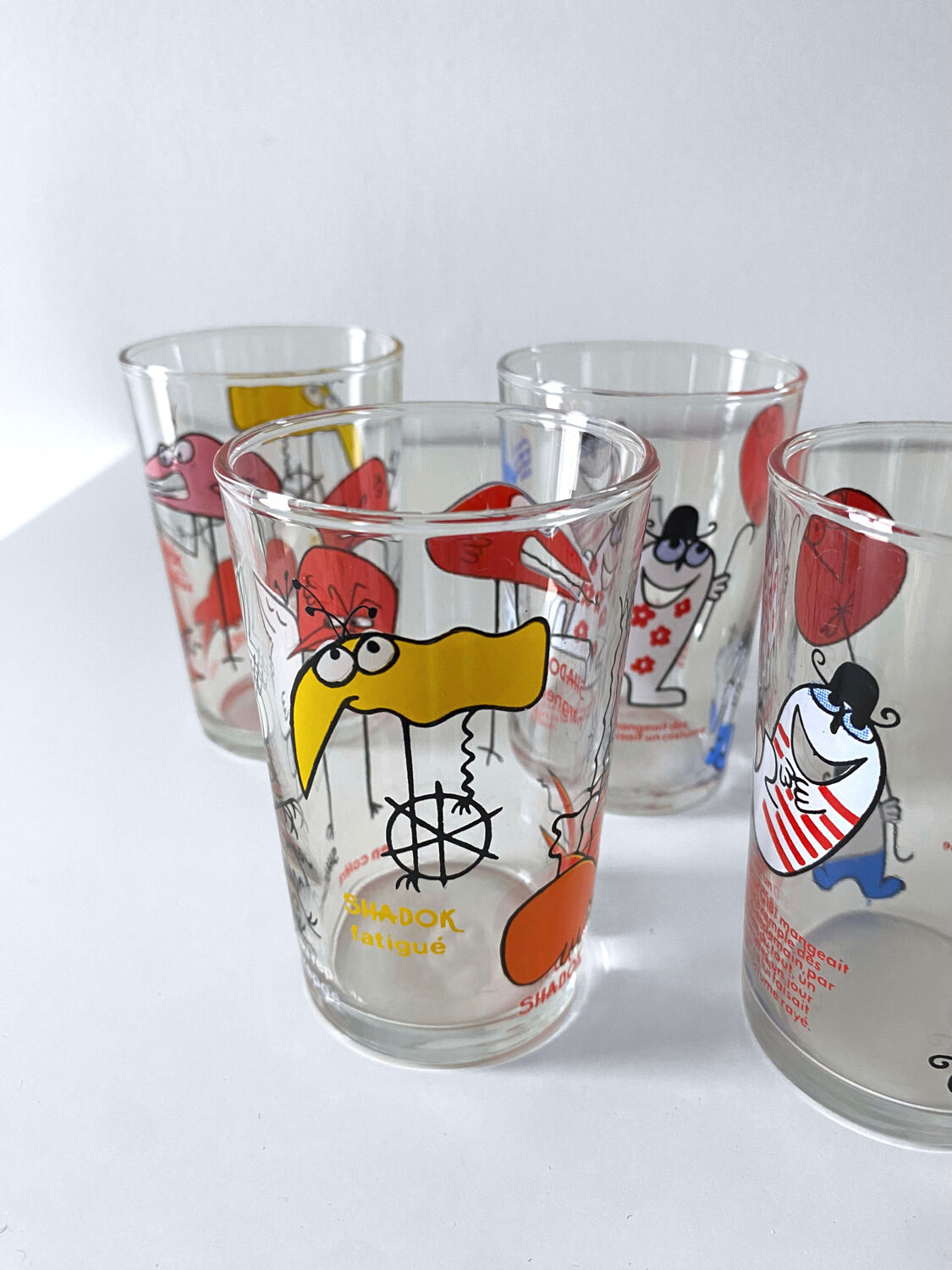 4 collector's glasses The Shadoks