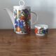 Acapulco coffee maker and milk jug