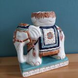 Elephant signed plant holder or candle holder