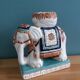 Elephant signed plant holder or candle holder