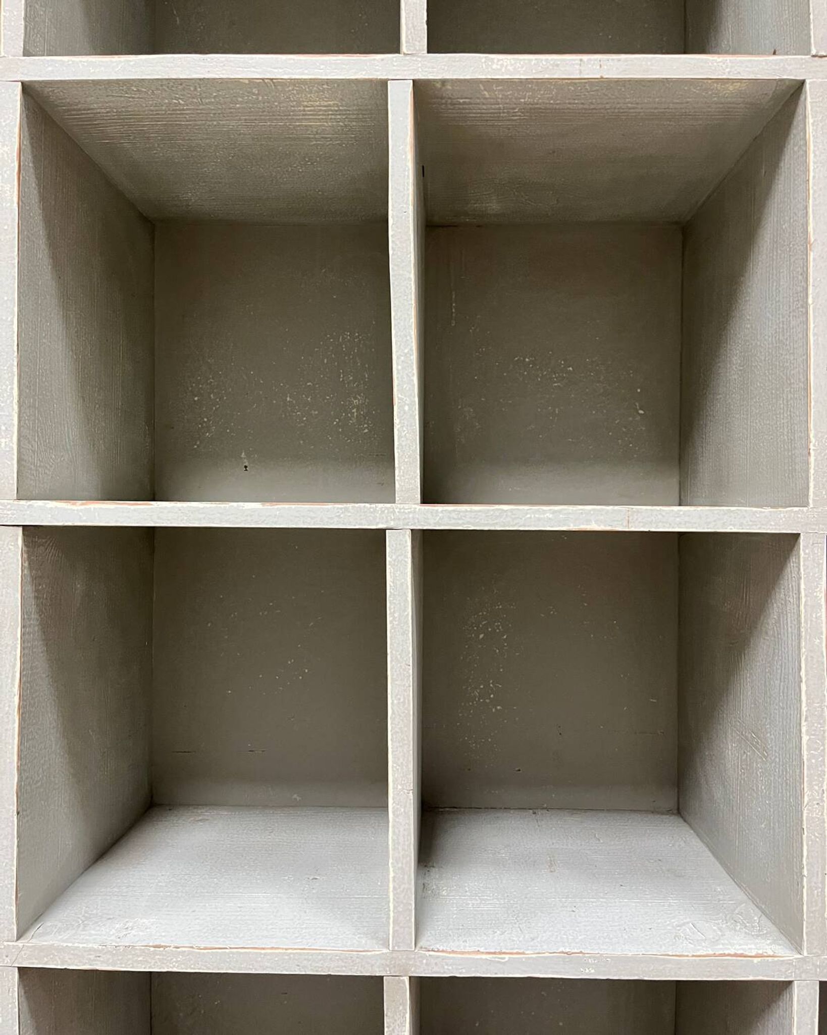 Large distressed wooden locker cabinet (renovated)