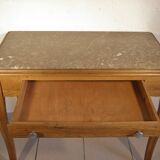 Table - console wood and marble 1930s