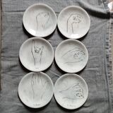 Plates hand language