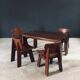 Constructivist Oak Dining Table, Belgium, 1960s
