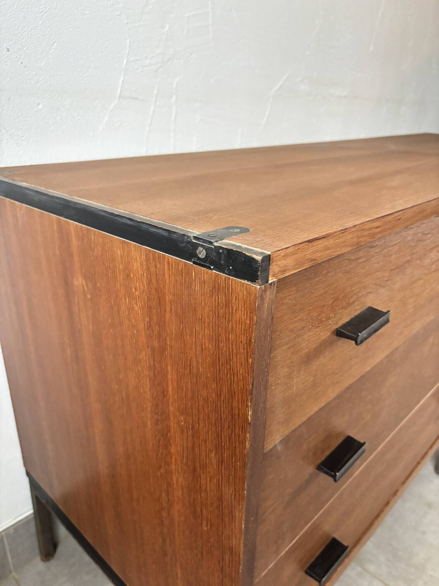 Vintage Scandinavian teak sideboard – 6 drawers – 1960s