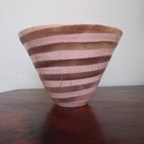 Artisanal pottery, plant holders, Raku