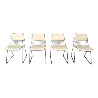 Set of 4 dining chairs by Rudi Verelst for Novalux, 1970s