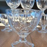 12 coupes à glace en verre