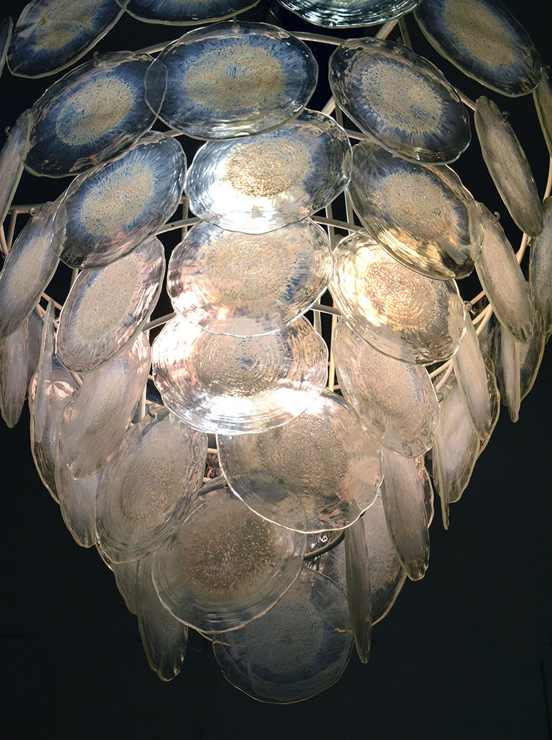 Glass chandelier