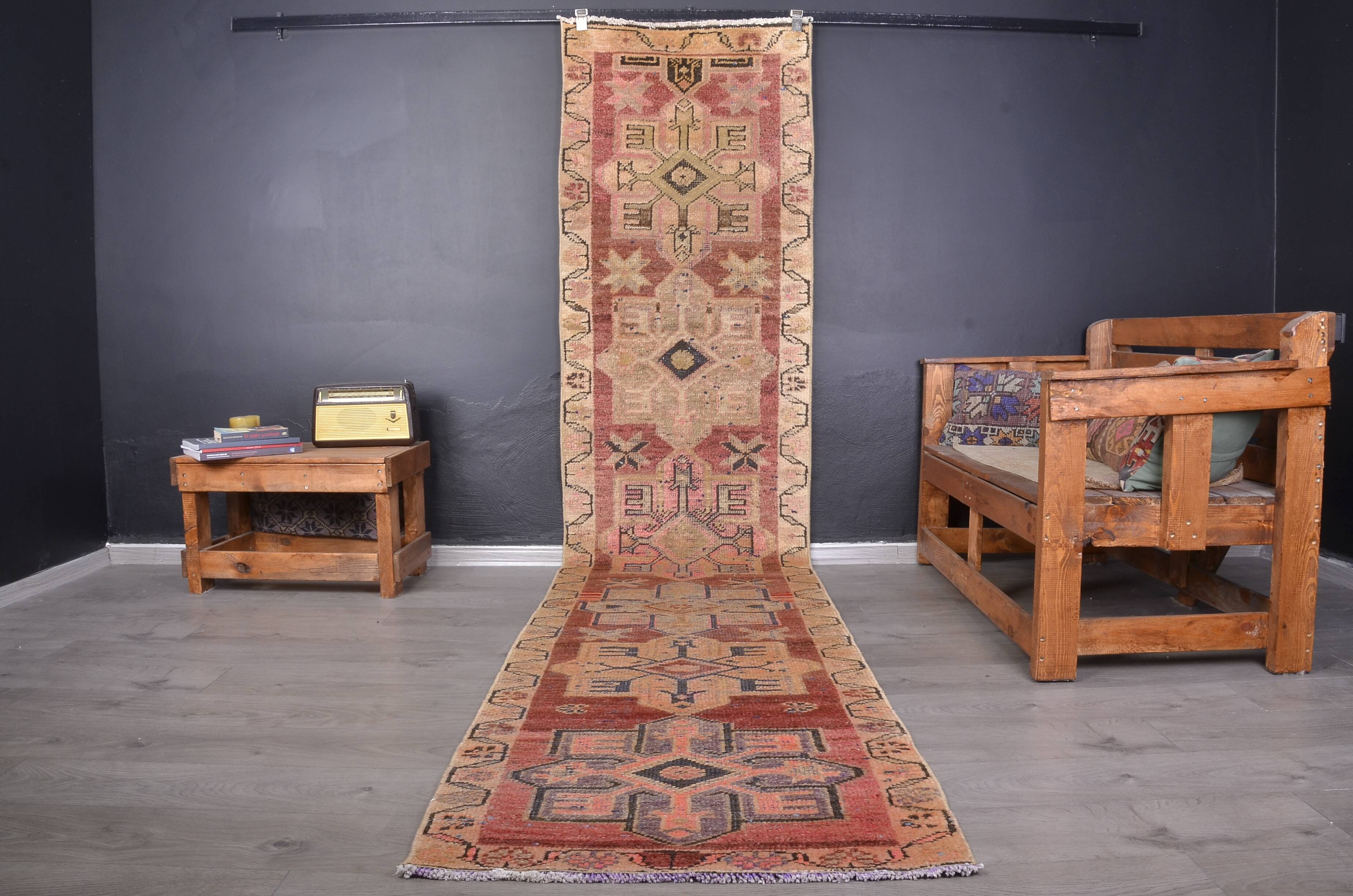 Vintage Hallway Tribal Carpet sku 1873