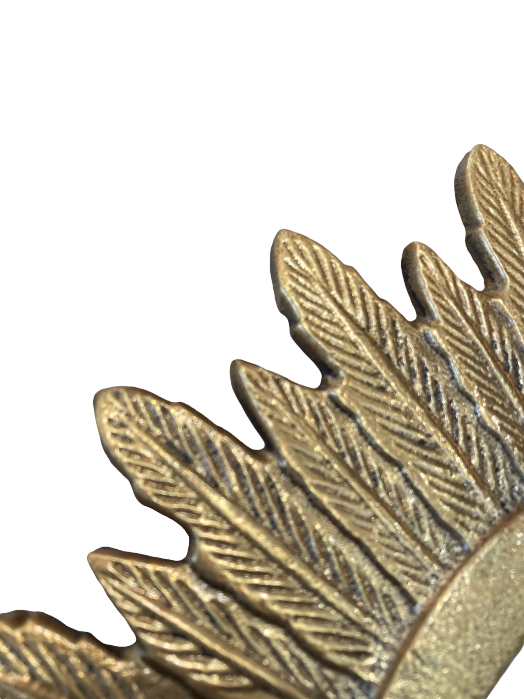 Golden metal sun mirror