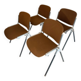 Chaises Agorà conçues par Paolo Favaretto pour Emmegi, années 1970