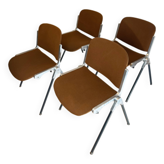Chaises Agorà conçues par Paolo Favaretto pour Emmegi, années 1970