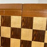 Wooden chess and backgammon set