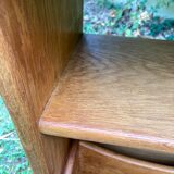 Magazine holder end of sofa 40s oak