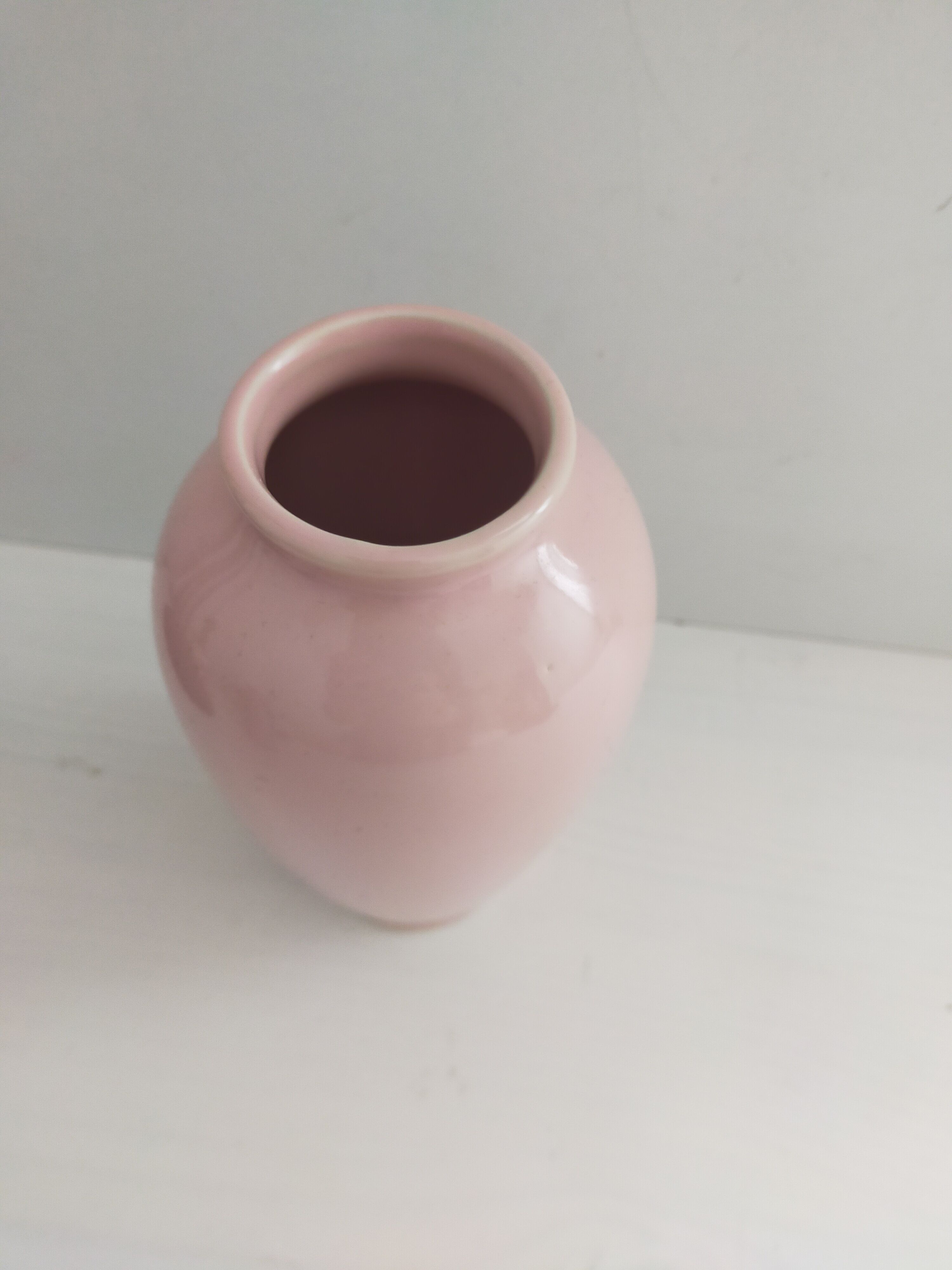 Small pastel pink vase